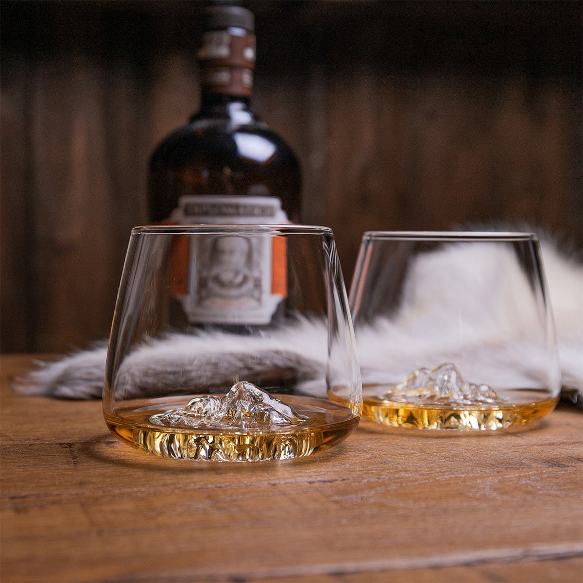 Coffret Topographic – 2 verres à whisky aux reliefs de montagnes