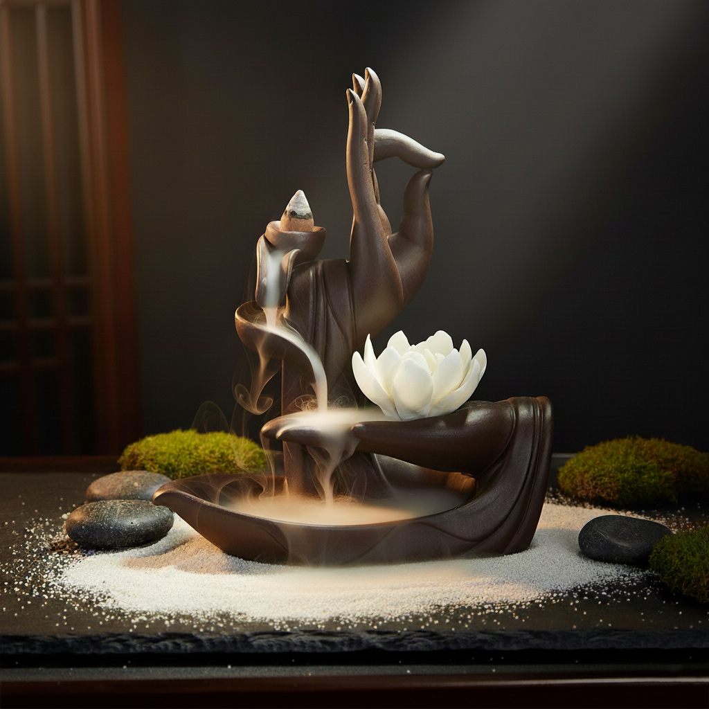 Porte encens à refoulement