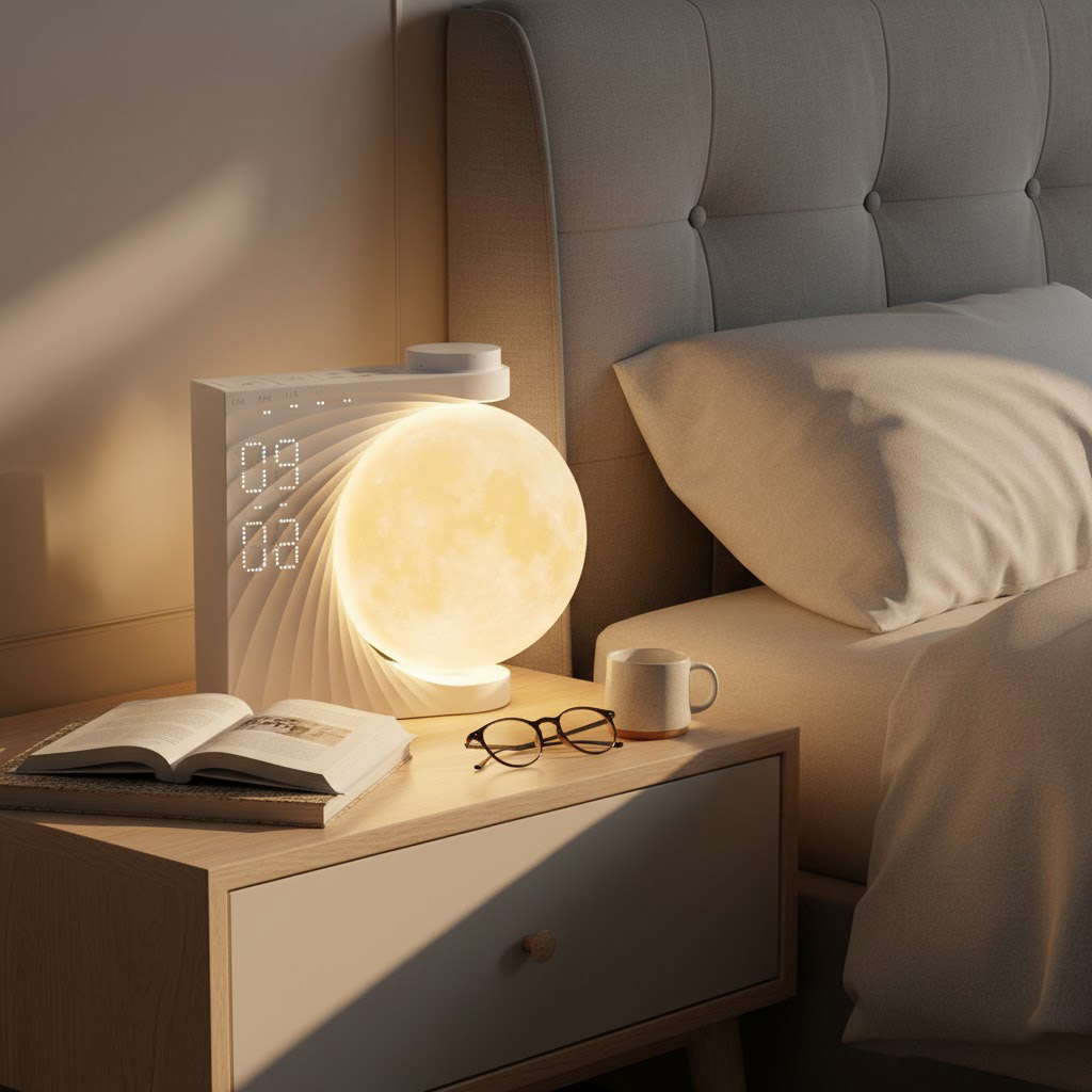 Réveil simulateur d'aube lune