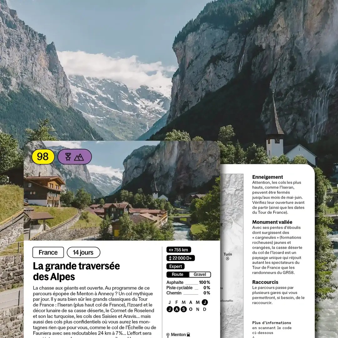 100 cartes vélo en France - Coffret Recto Verso - Image 3