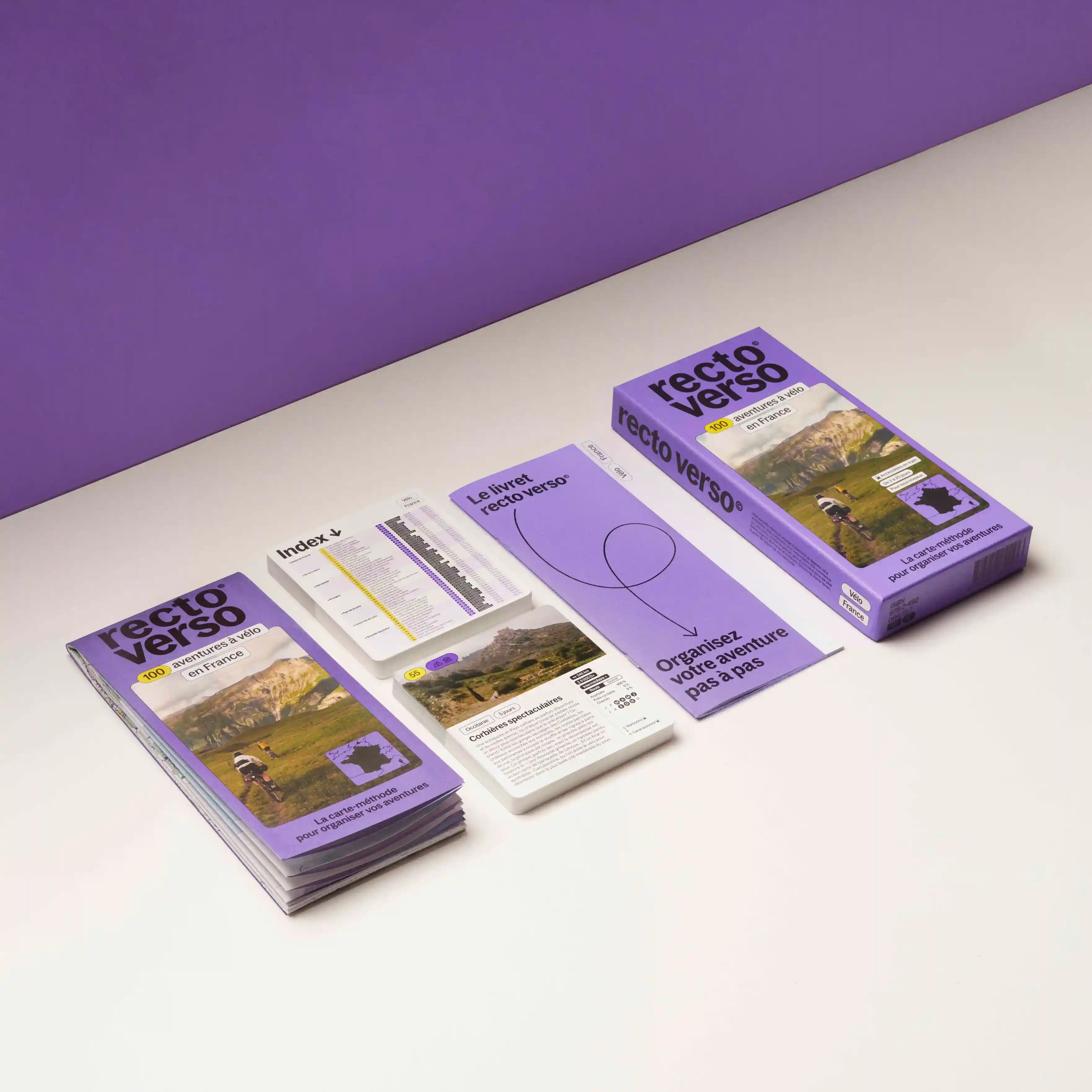 100 cartes vélo en France - Coffret Recto Verso - Image 5