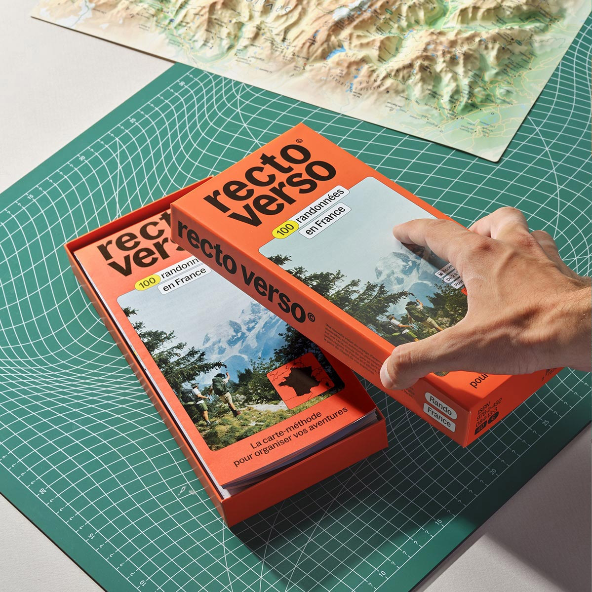 100 cartes randonnées en France - Coffret Recto Verso