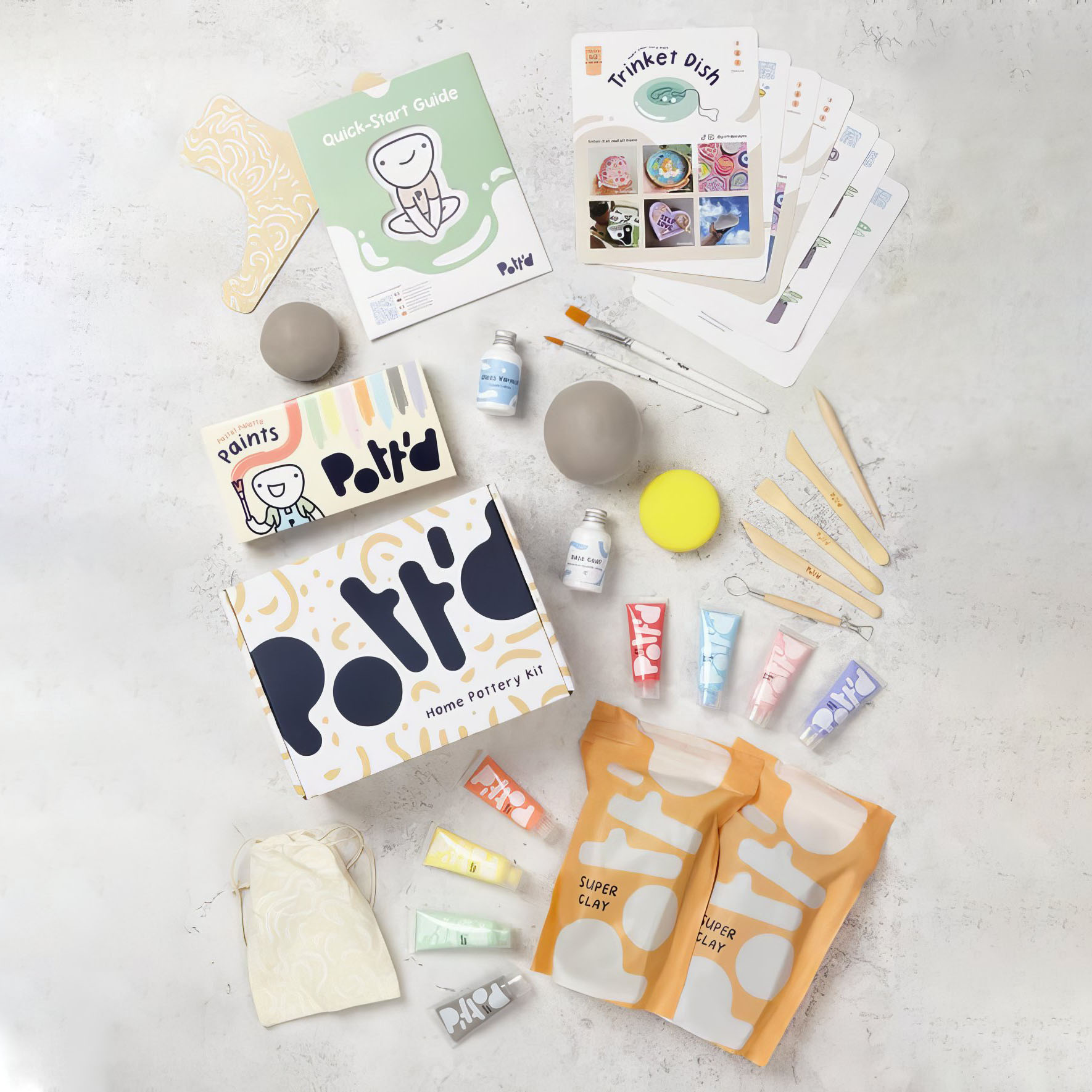 Kit de poterie autodurcissante