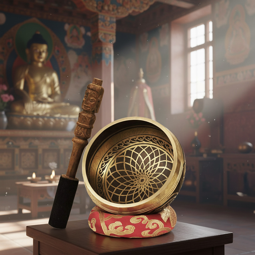 Bol chantant tibétain fabriquer à la main